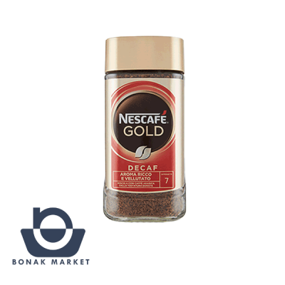 قهوه فوری نسکافه گلد (Nescafe Gold) مقدار 200 گرم آلمانی بدون کافئین